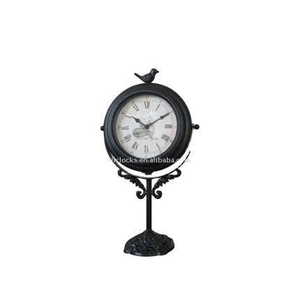 8'' Metal Classical Art Floor Stand Clock