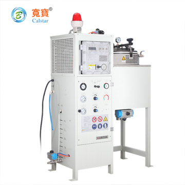 Acetic acid solvent recycling solution with vacuum condenser