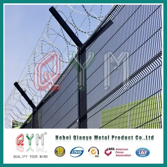 PVC Coated High Security Fene / 358 Ant-Climb Airport Fence