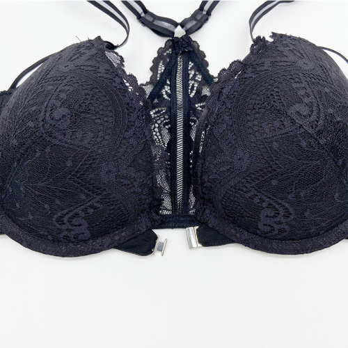 Ensemble de soutien-gorge en dentelle avec fermeture à l&#39;avant et au dos Beauty