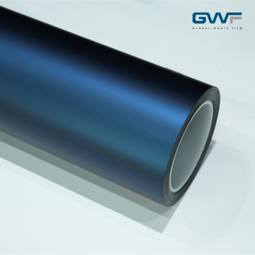 Matte Magic Flame Dark Blue Car TPU PPF Cor Mudando Envoltório de Carro