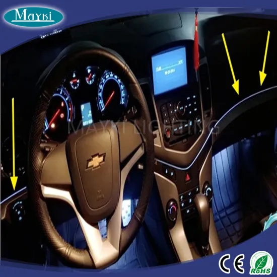 NEW car interior light with RGB LED light engine and optic fiber cable and remote controller