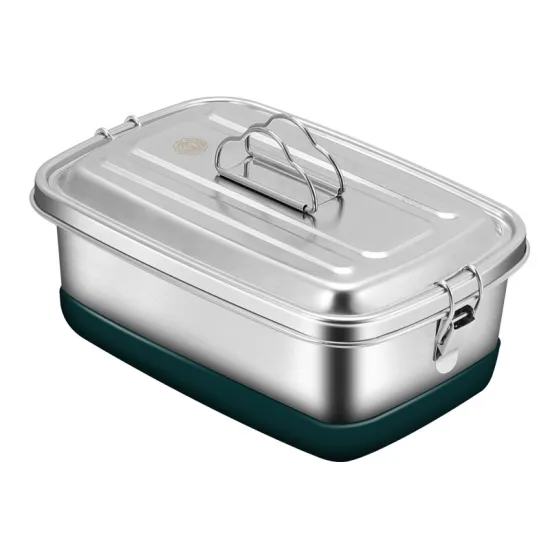 Bestselling 304 Stainless Steel Lunch Box with Double-Layer Insulation, Sealed Lid, and Large Capacity