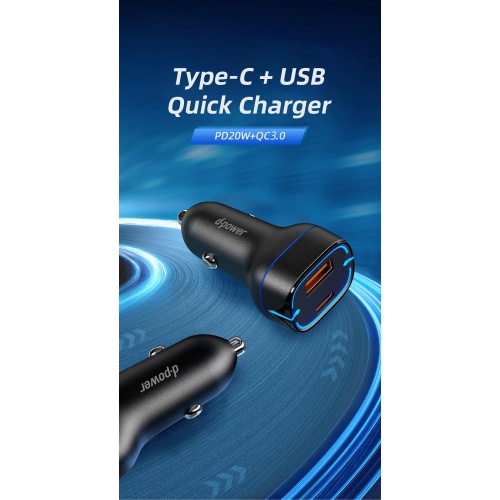 20W Type-C Professional Pd Car Charger Quick Charge