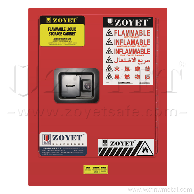 Combustible Chemicals Storage Cabinet Used in Laboratory