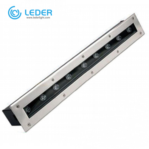 LEDER لون واحد خطي 9W LED Inground Light