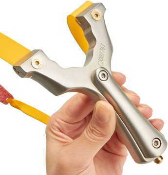Powerful Stainless Steel Slingshot for Outdoor Games and Shooting
