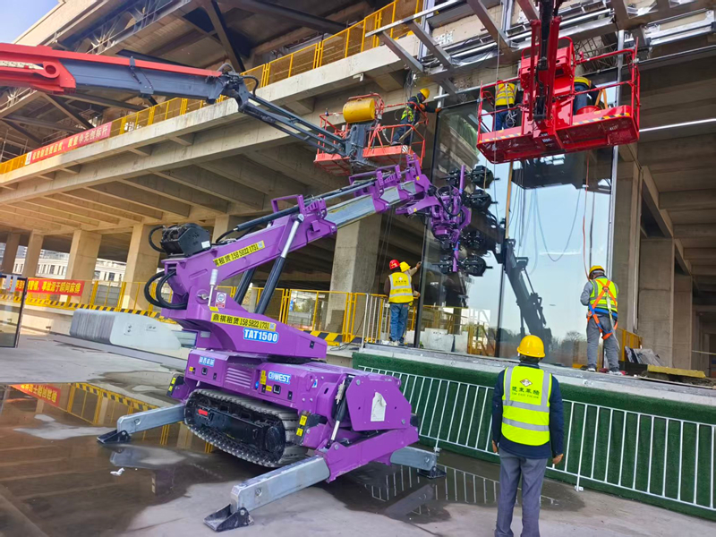 Continous Track Glass Robot 1.5 Tons with Multi-Founctional (2)