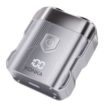 Mini rasoio elettrico per uomini ricaricabili a doppia lama ricaricabile portatile per uomini