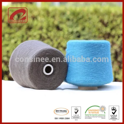Top Line blended mohair alpaca brushed yarn with 26%Polyamide