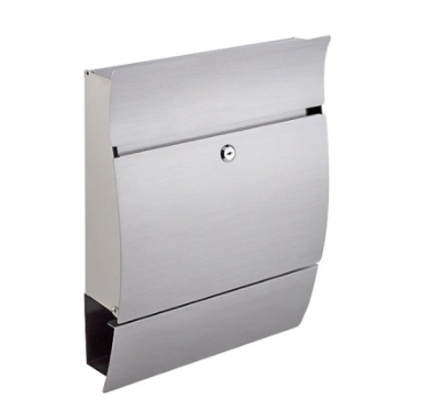 2022 Wall Mounted Stainless Steel Locking Mailbox with Newspaper Holder