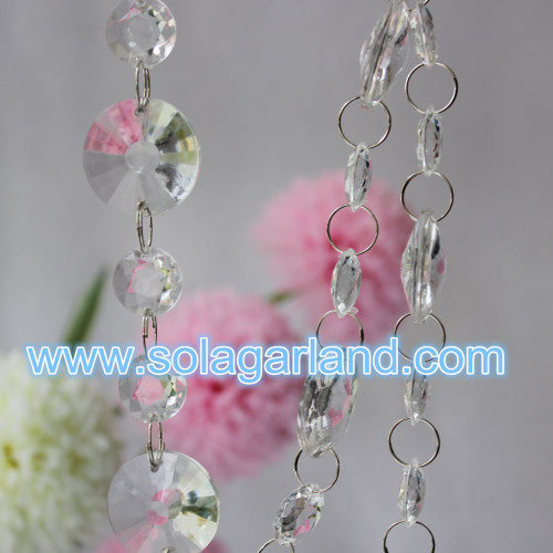 Heet verkoop acryl helder kristal kralen ketting voor vrolijk kerstfeest decoratief