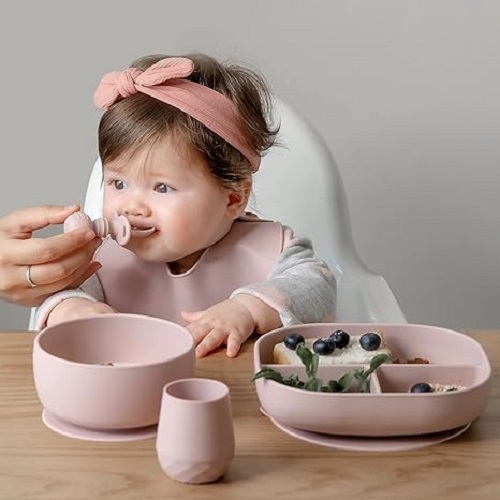 Silicone baby spoon