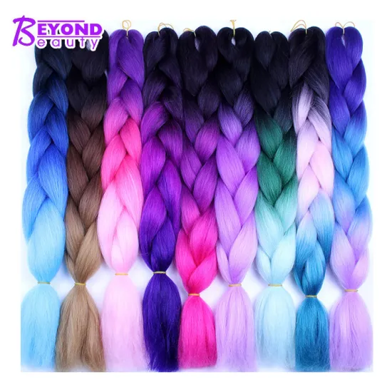 Aliexpress Hot selling Jumbo Ombre Braiding Hair Wholesale Best Price 100 g African Crochet Braids Hair 24 inch