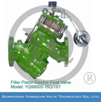 YQ98005-16/16T Filter Piston Electric Float Valve , DN 40-300mm