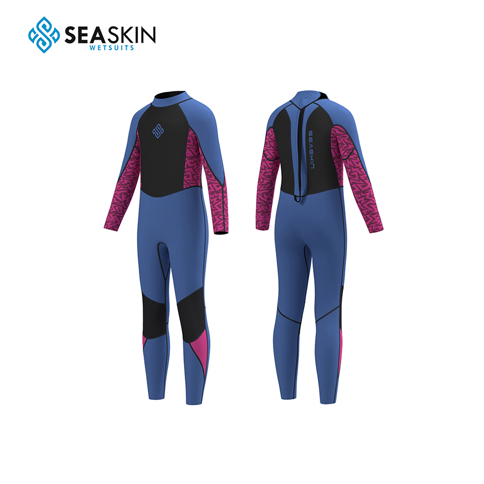 Seaskin Durable Neoprene Girl's Wetsuit For Surfing Diving