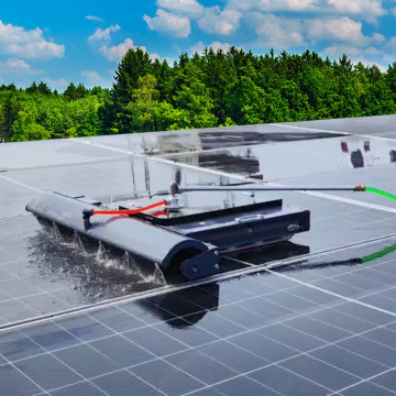 Automatic Solar Panel Cleaning Robot for High Flexibility Cleaning