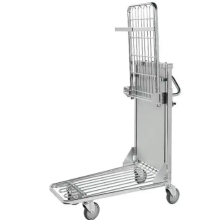 Folding logistics handcart Heavy Duty Self-Leveling Trolley Platform Trucks Factory