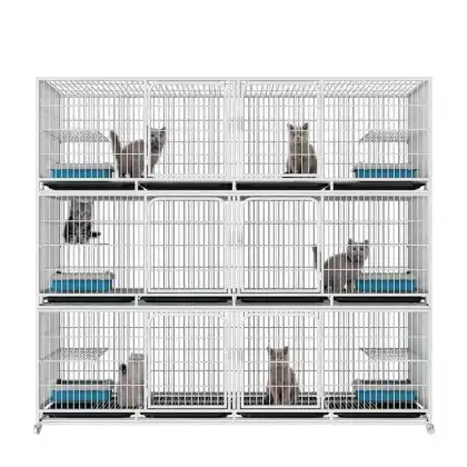 Customizable Foldable Movable Cat Cage - Large Breeding Cages for Small Pets