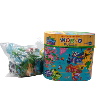 Puzzle de suelo para niños con mapa del mundo 100PCS a la venta