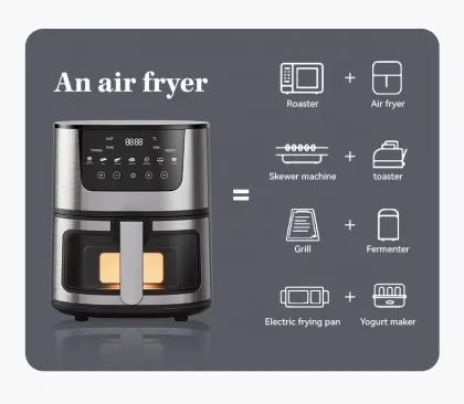 Hot Sale Smart Home Appliances Kitchen Air Fryer - Silver Crest China Air Fryer No Oil Halogen Oven