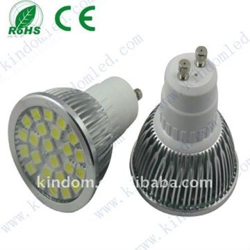2011 Hotsales GU10 24 pcs 5050 smd led spotlight /Aluminum Alloy Housing