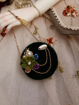 BJD Dark Green Handbag For SD Jointed Doll