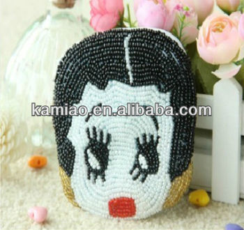 fashion handmade change purse beaded bag