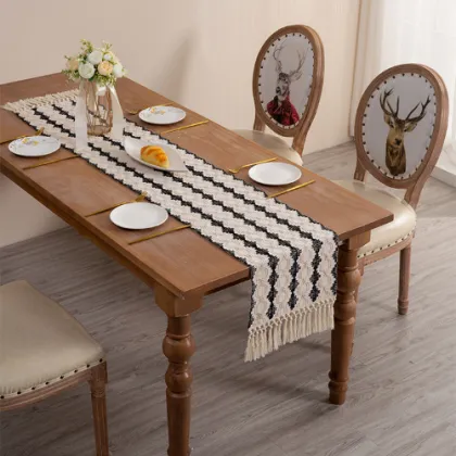 Wholesale Boho Macrame Dinner Table Runners - Handwoven Luxury Decorative Table Runners