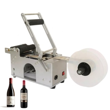 Round Bottle Sticker Labeling Machine: Manual Semi-Automatic Label Applicator