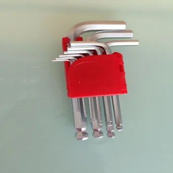 9pcs Ball Point HEX KEY Short Allen Wrench