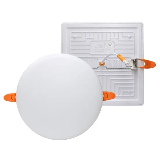 Adjustable Round Square Recessed LED Panel Light