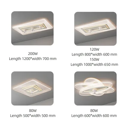 Modern Ceiling Fan with LED Light - Fandelier Ceiling Fan Light