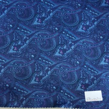 Tree Branches Magenta/Blue Printed Lining