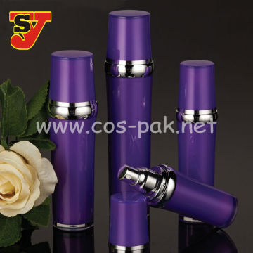 Drum Plastic Bottles for Cosmetics Acrylic Pump Bottle
