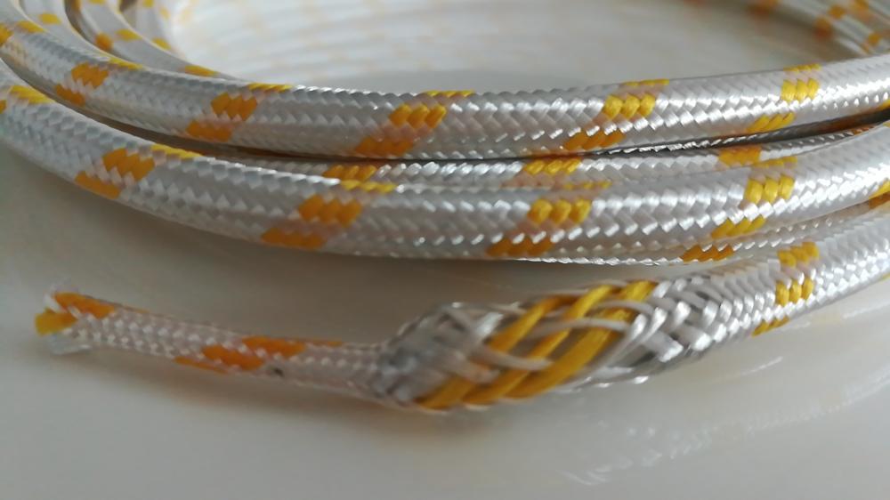 Заводская цена плетеный хлопок кабельный рукав