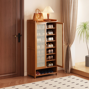 Винтажный отдельно стоящий шкаф для хранения обуви