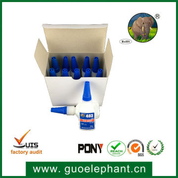 Guoelephant 403 General Purpose Super Glue/Cyanoacrylate Glue for Metals/Rubber/Plastics Bonding