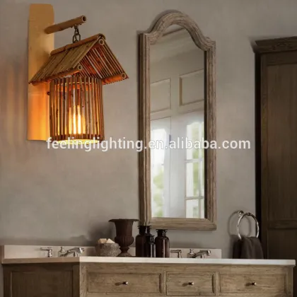 New products Decorative handmade indoor chinese bamboo wall lights