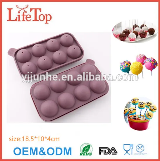 Silicone 6-Cavity Round Chocolate Truffle, Candy and Gummy Mold