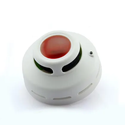 Home security electric smoke detector warning light sound alarm