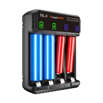 NL4 Battery Charger for AA and AAA 1.2V Ni-Mh/Ni-Cd Batteries - US Standard Product Category