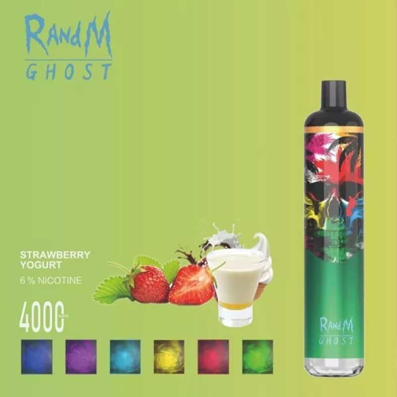 4000 نفخة شهيرة Randm Ghost vape قابلة لإعادة الشحن