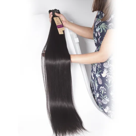 Limited Supply 40 Inch Brazilian Virgin Cuticle Aligned Straight Hair Bundle, Raw Unprocessed Virgin Human Hair Weaving