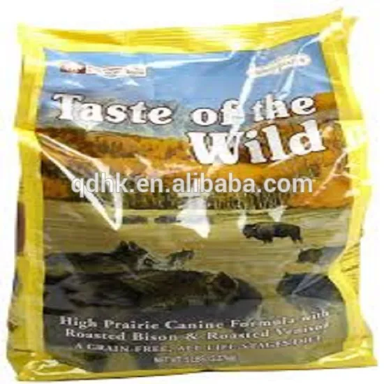 pet food back seal bag,central seal bag