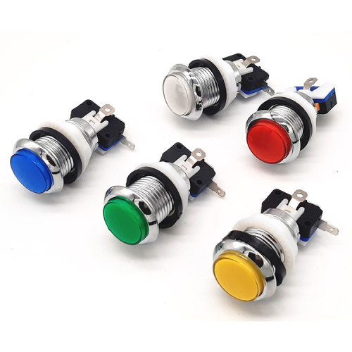 33mm Diameter Illuminated LED Arcade Push Button