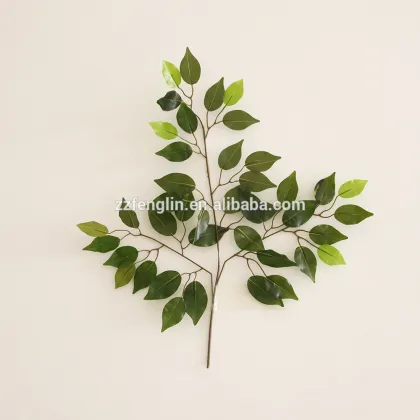 High Quality Artificial Banyan Leaves For Decoration