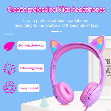 3,5 mm volymkontroll hörlurar Lärande barnens headset