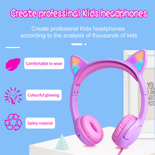 Headphone Kawalan Jilid 3.5mm Pembelajaran Headset Kanak -kanak