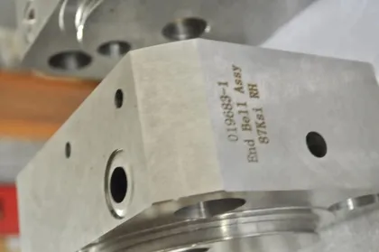 high pressure waterjet intensifier 87000psi part of end bell